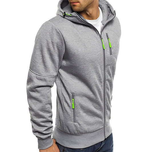 Allen - Sweat à capuche en polaire pour hommes à la mode