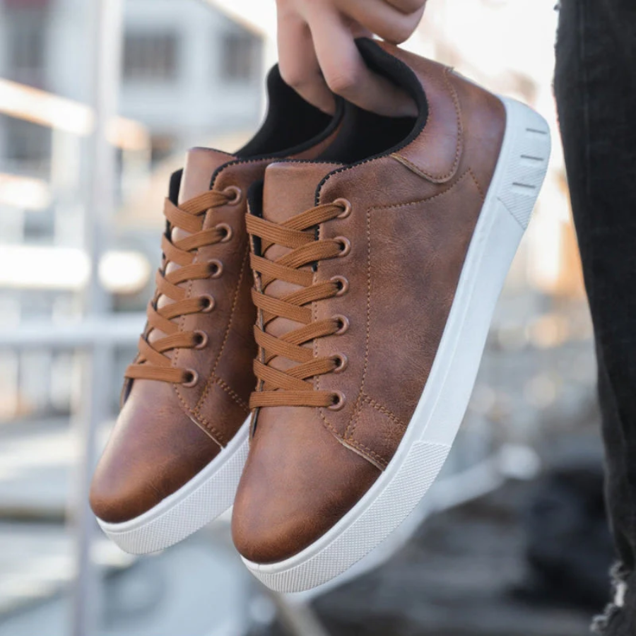 Luca – Élégantes Baskets en Cuir
