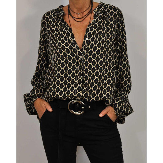 Zara – Blouse Décontractée Col en V