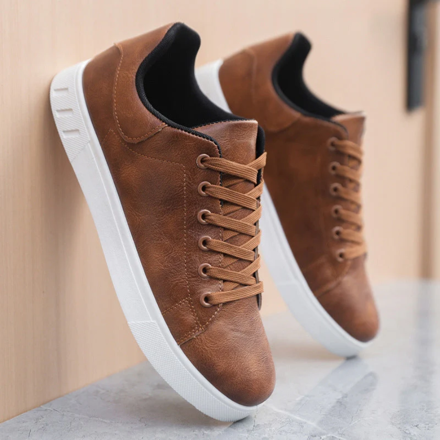 Luca – Élégantes Baskets en Cuir