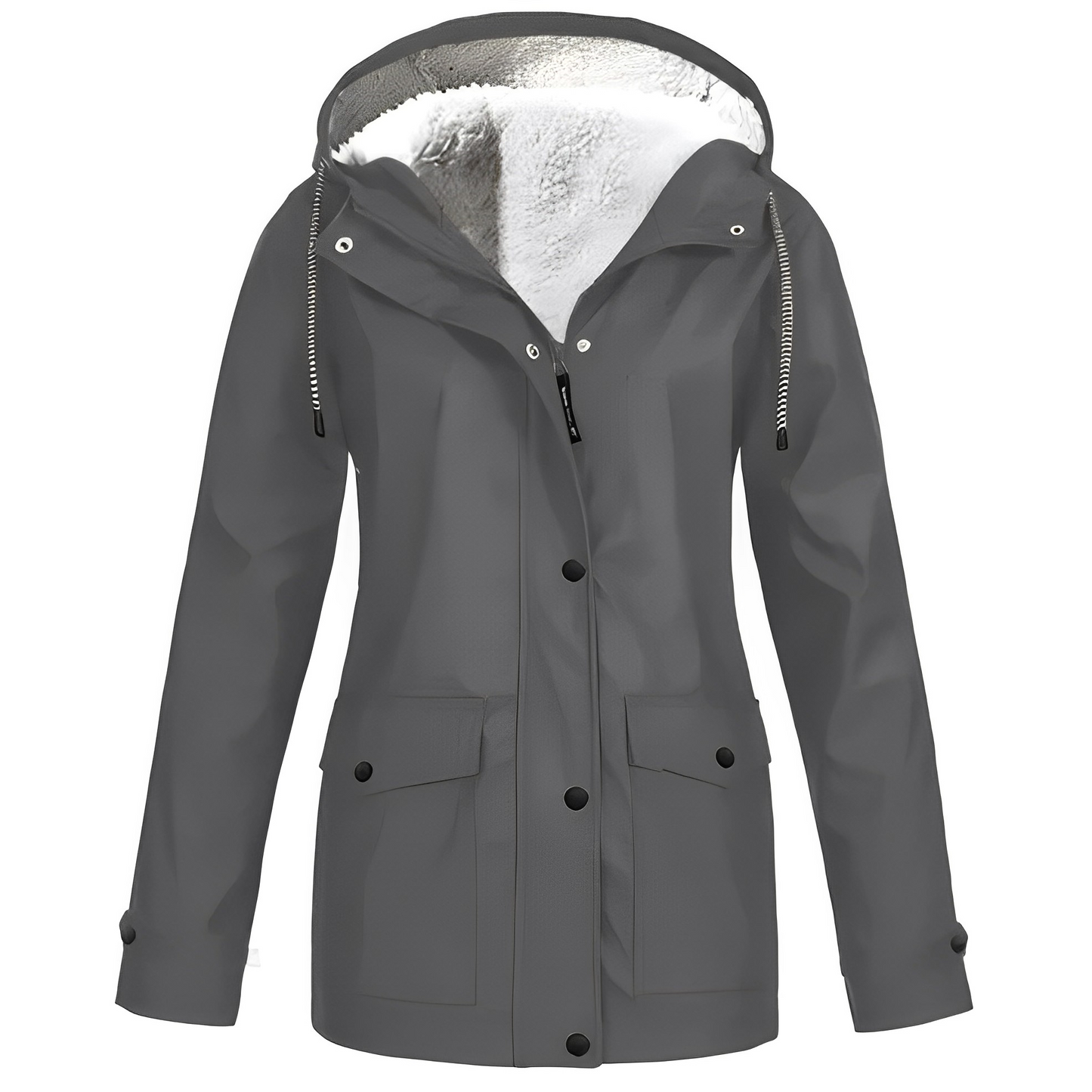 Sherlyn - Manteau à capuche pour femmes avec intérieur polaire
