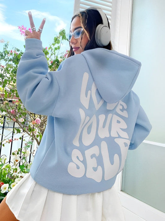 Daria – Hoodie en coton imprimé