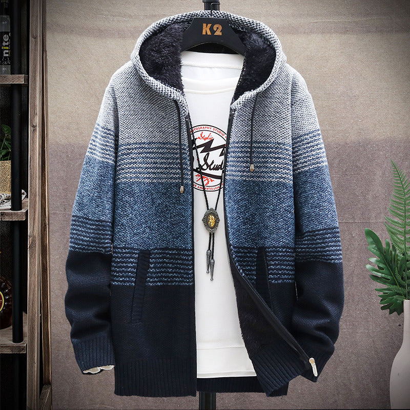 Dawson - Veste longue et décontractée à capuche pour hommes