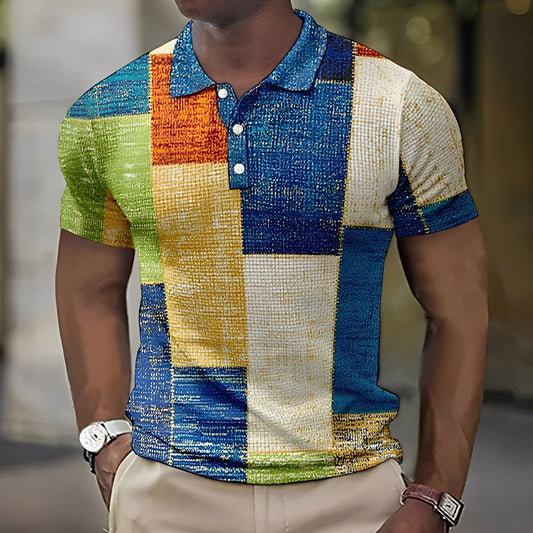 Reginald - Polo homme multicolore élégant