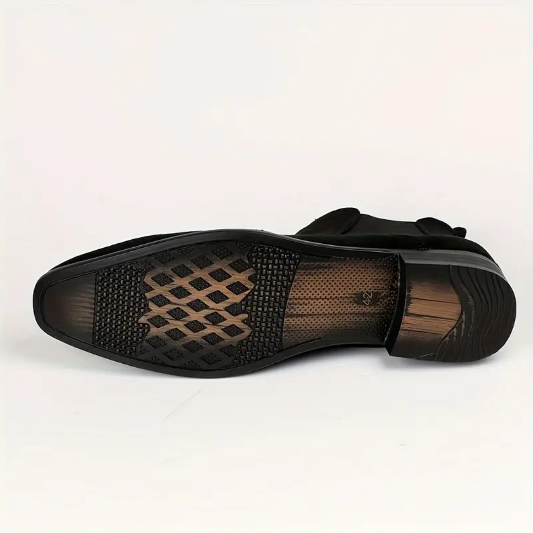 Dario – Bottines Chelsea en Vrai Cuir avec Petit Talon