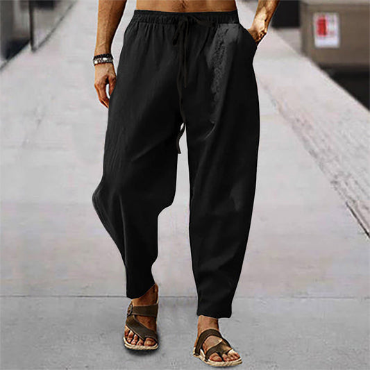 Titus – Léger Pantalon de Plage en Coton-Lin