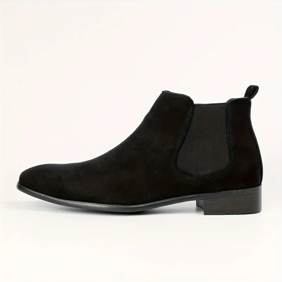 Dario – Bottines Chelsea en Vrai Cuir avec Petit Talon