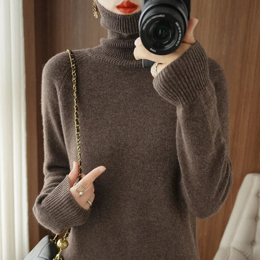 Softy – Pull Col Roulé Cachemire