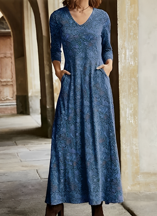 Adeline – Robe Longue Rétro