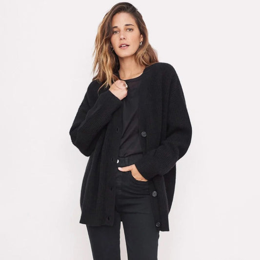 Leah – Cardigan en cachemire ultra-long