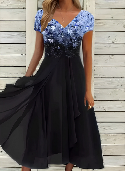 Sina – Robe Fleurie Midi
