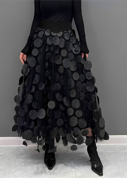 Peaches – Jupe midi à pois style rétro