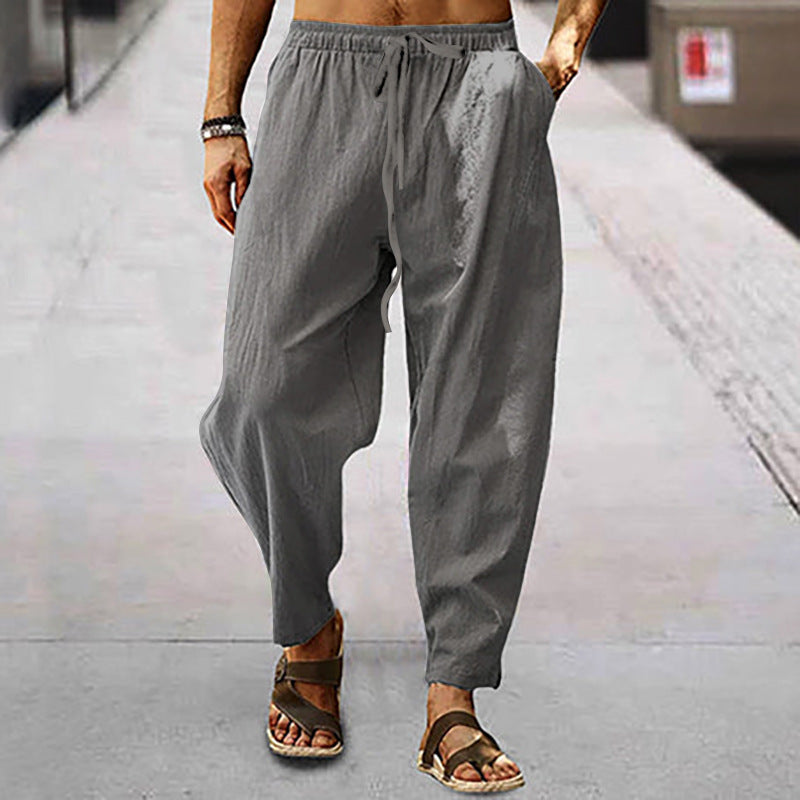Titus – Léger Pantalon de Plage en Coton-Lin