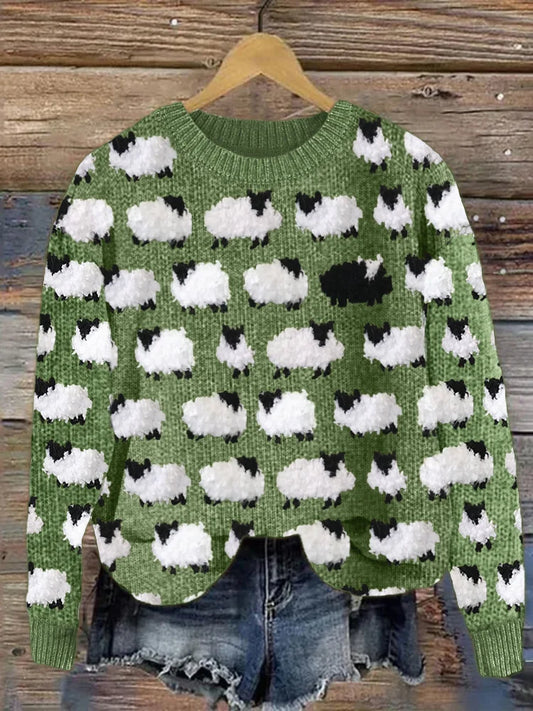 Marta – Pull en laine avec motif mouton