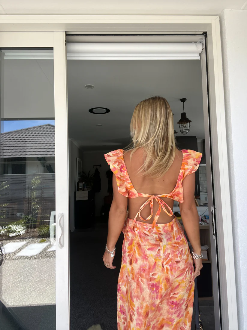 Isolde – Robe Moulante à Fleurs