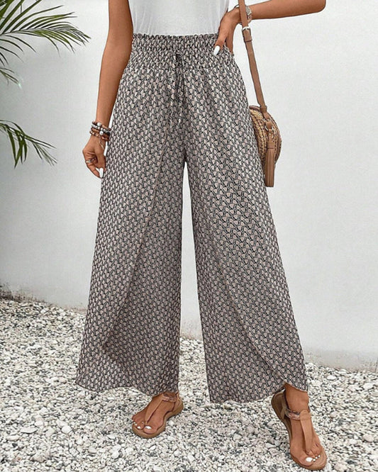 Zola – Pantalon d'été taille haute & motif