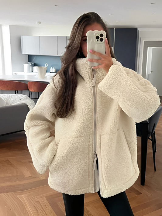 Daria – Grand Manteau Teddy