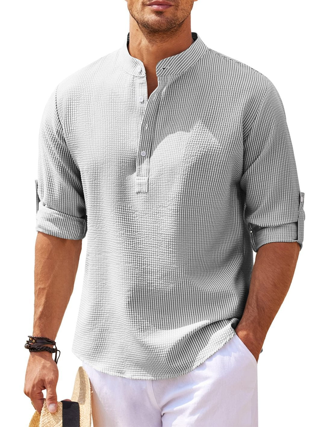 Cormac – Chemise en lin à manches longues pour hommes