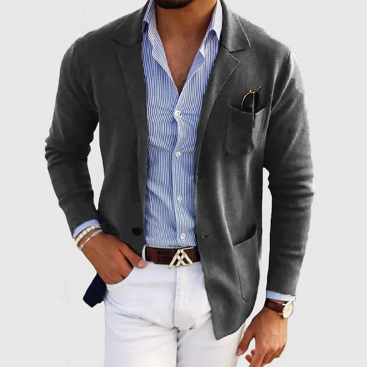 Nico – Blazer homme chic avec col et boutons