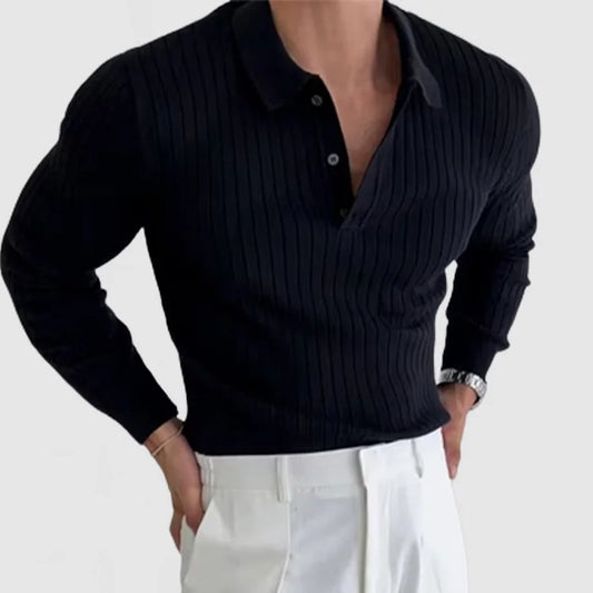 Blaine – Polo à manches longues pour homme