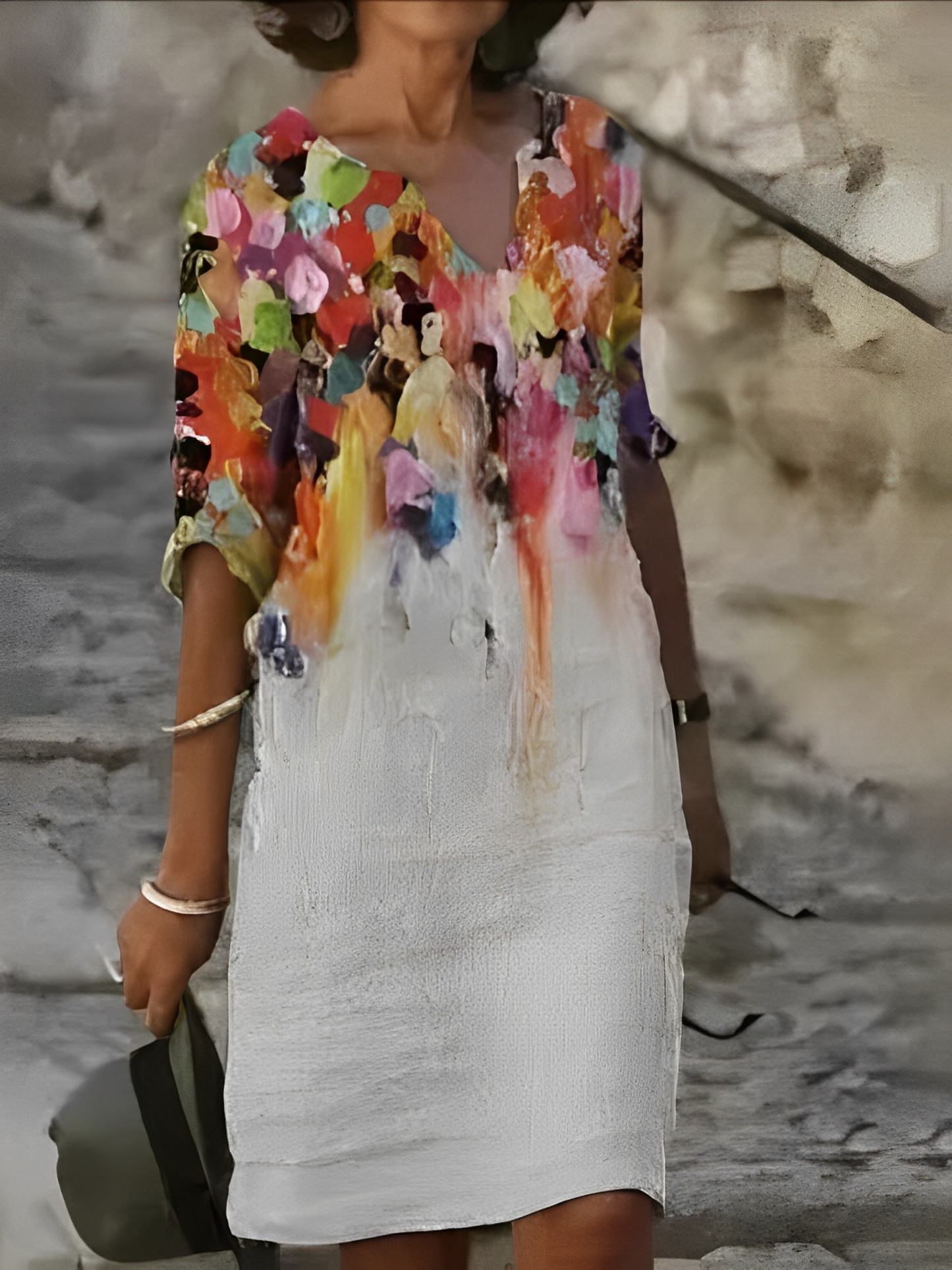 Malia – Mini-robe avec motif graphique