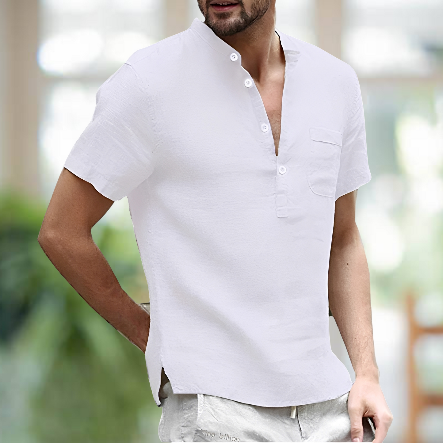 Korbin – Chemise légère en lin pour hommes