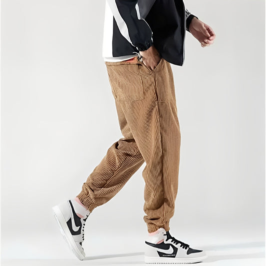 Kodey - Large pantalon en velours côtelé pour hommes