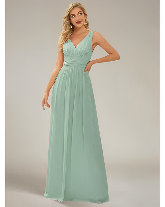 Estelle – Robe sans manches col en V