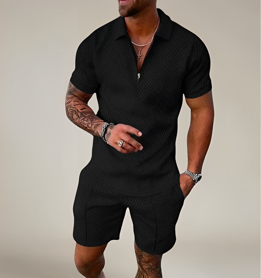 Milan – Ensemble Polo & Shorts Décontracté
