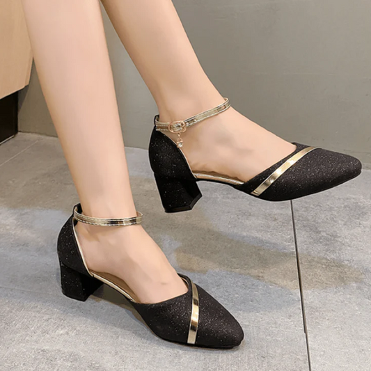 Polly – Talon bloc avec bracelet cheville