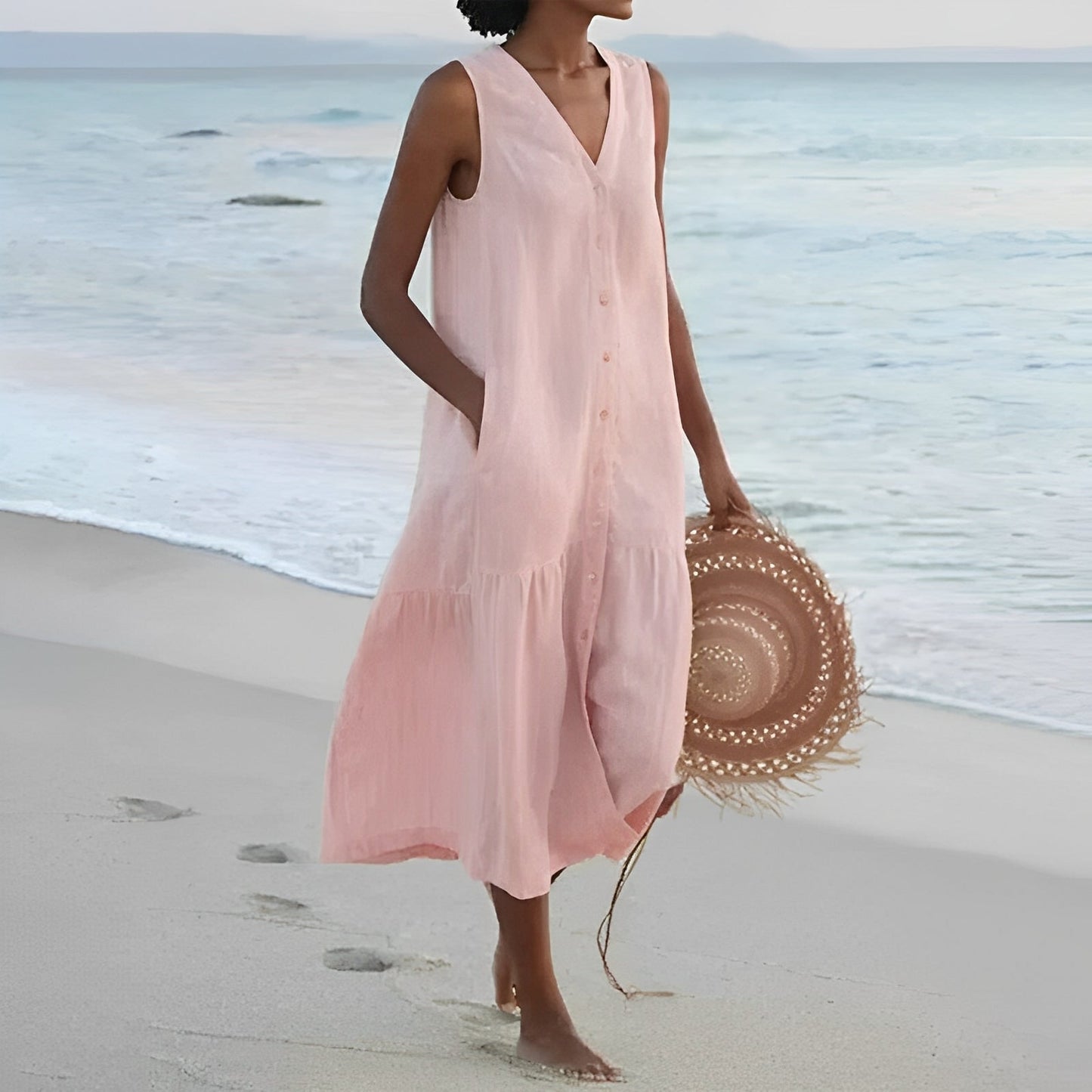 Jana – Robe d'été avec boutons
