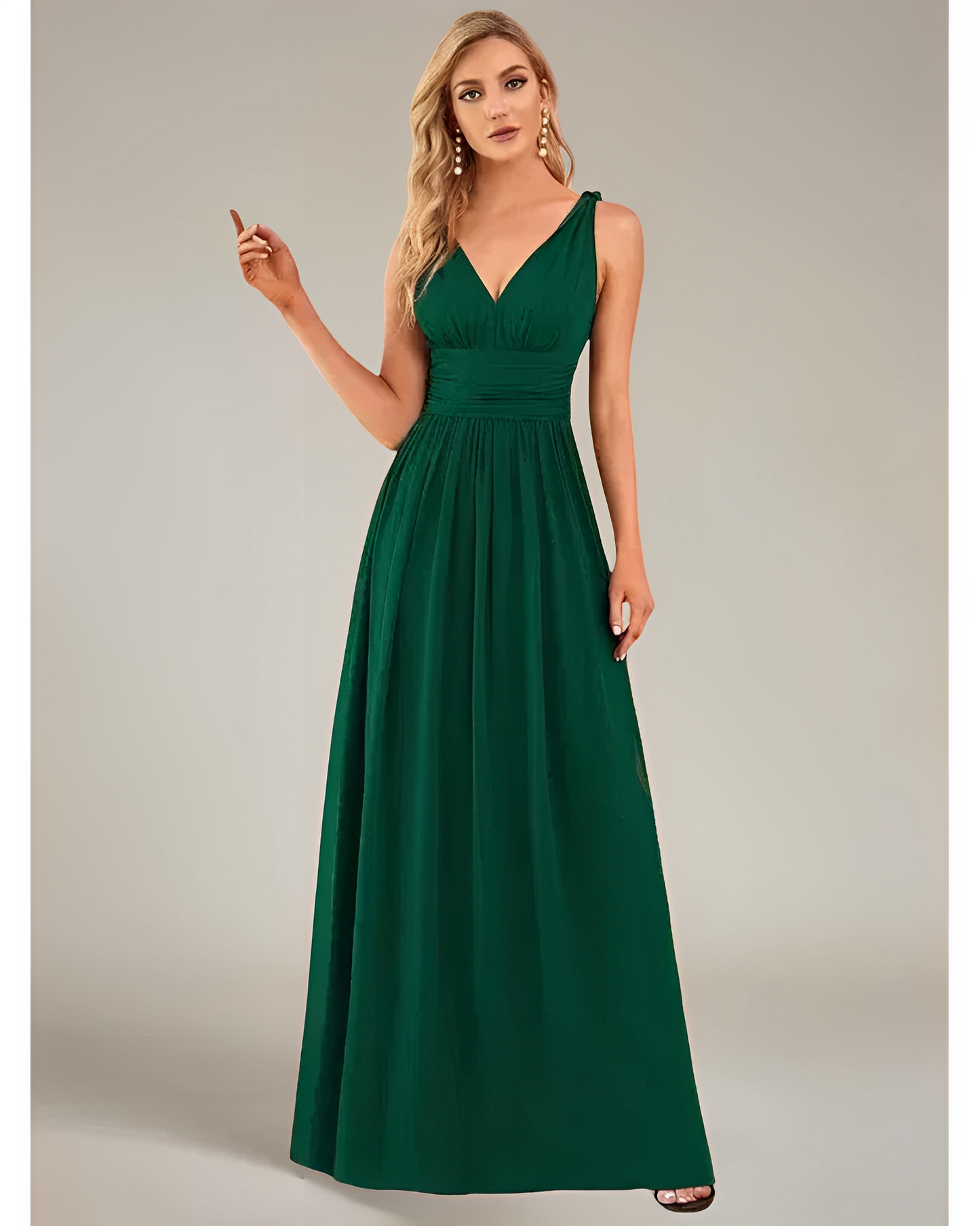 Estelle – Robe sans manches col en V