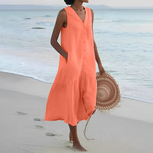 Jana – Robe d'été avec boutons