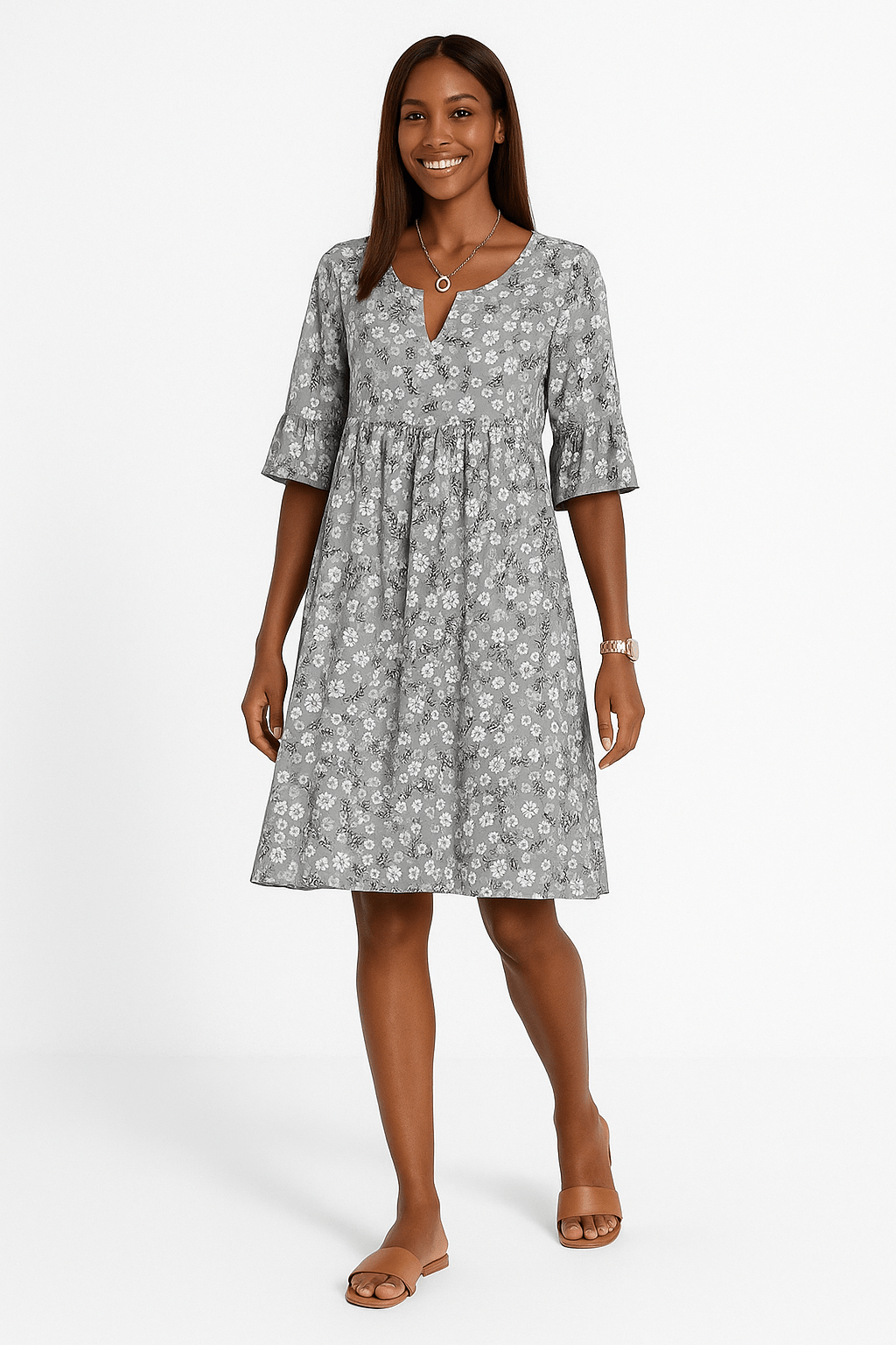 Annalena – Robe fleurie au style féminin