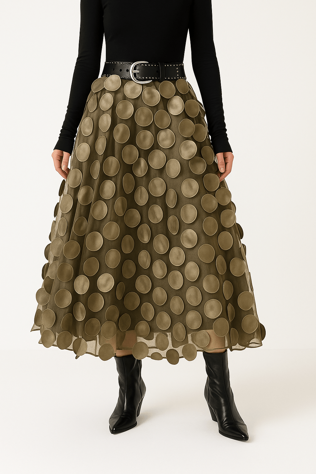 Ida – Jupe Midi A-Ligne