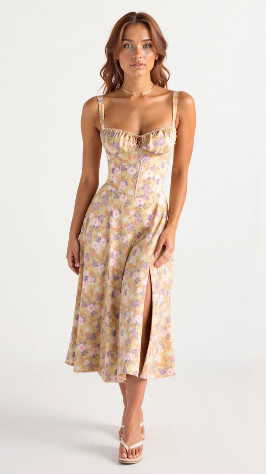 Liana – Robe Midi Corset