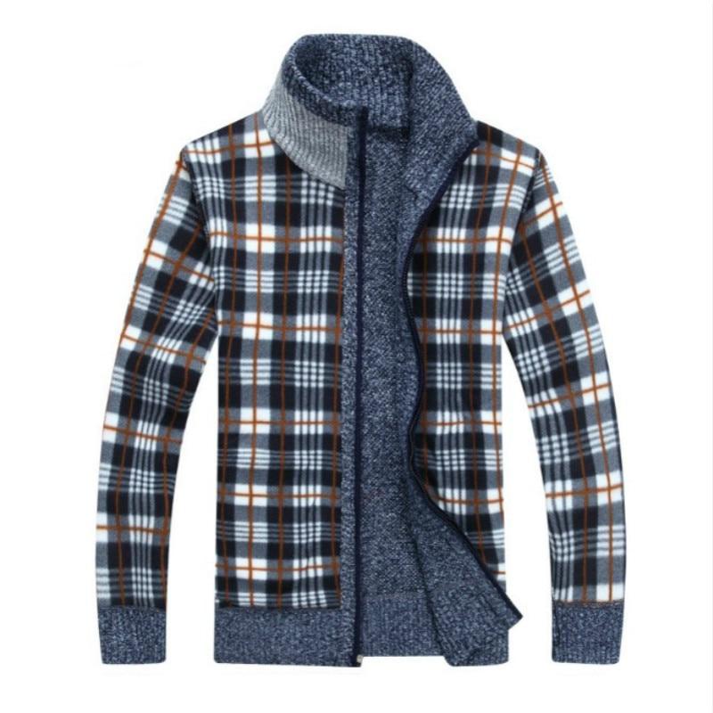 Iker – Cardigan en tricot pour hommes avec doublure en polaire