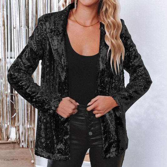 Cora – Blazer élégant à paillettes