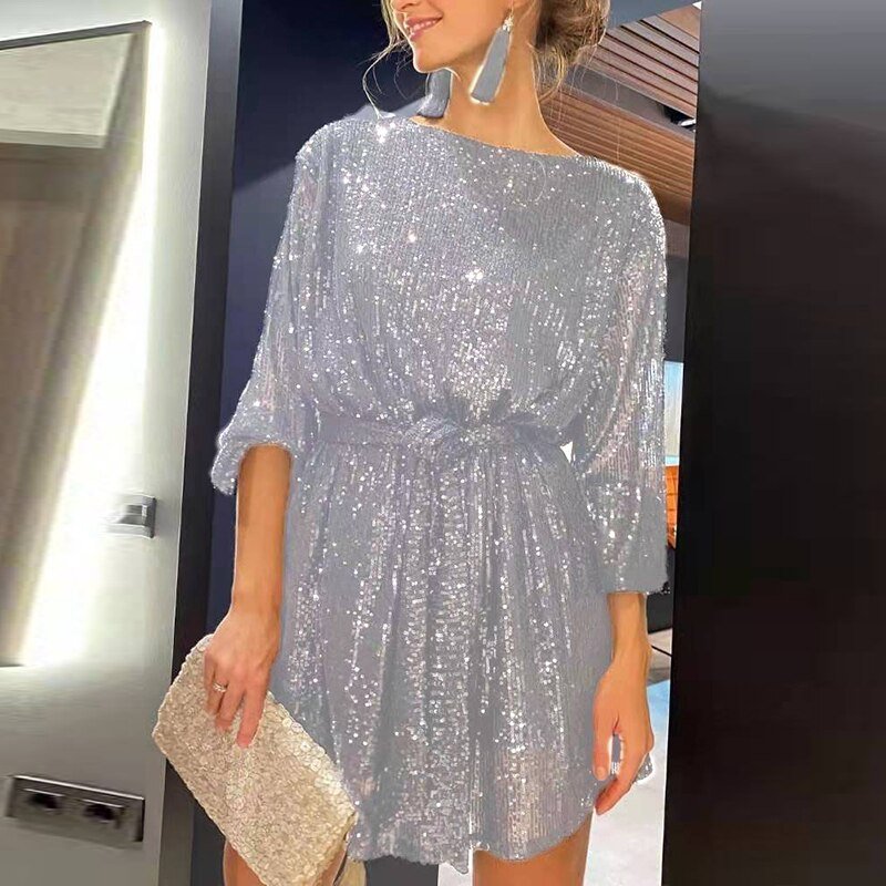Kyno – Fluide Mini Robe de Soirée